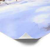 Poster Collie Laisser Il Neige Noël (Coin)