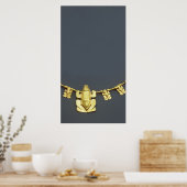 Poster Collier de Quimbaya avec grenouilles, de Colombie (Cuisine)