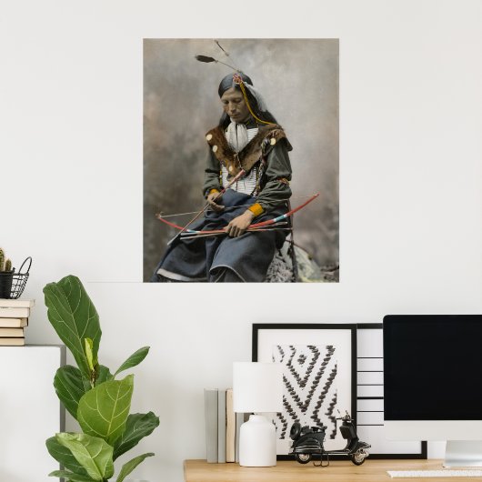 Poster Collier d'os, chef du conseil 1899 (Bureau à domicile)