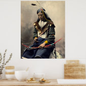 Poster Collier d'os en chef - Ogala Lakota Imprimer (Cuisine)