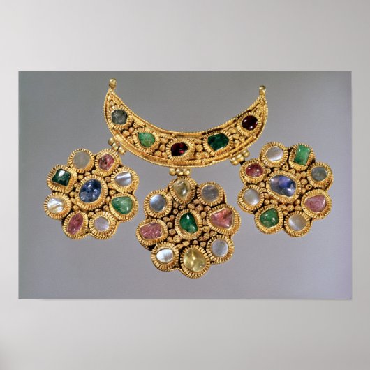 Poster Collier en forme de croissant avec pendentif (Devant)