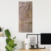 Poster Collier représentant une femme sentant une fleur d (Bureau à domicile)