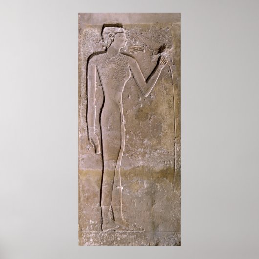 Poster Collier représentant une femme sentant une fleur d (Devant)