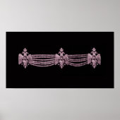 Poster Collier rose Cartierr ~ Imprimer l'affiche (Devant)