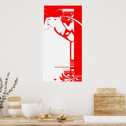 Poster collier rouge (Cuisine)