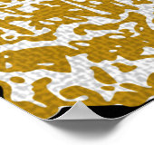 Poster collier tribal or | Cheveux naturels | Femme noire (Coin)