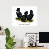 Poster Colliers à crête noire (Bureau à domicile)