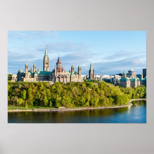 Poster Colline du Parlement à Ottawa (Devant)