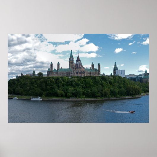 Poster Colline du Parlement Ottawa Canada (Devant)