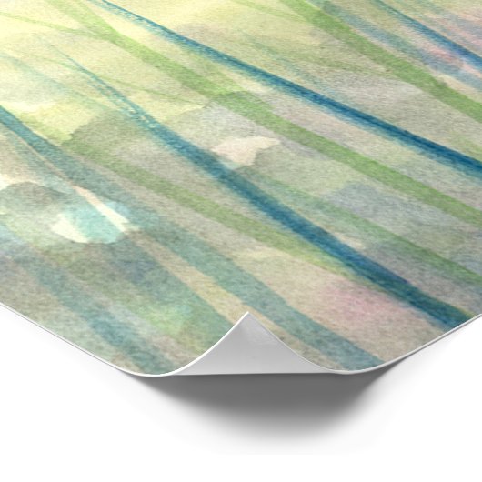 Poster Collines de Enchantment Unicorn et Imaginaire Fair (Coin)