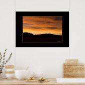Poster Collines Des Prairies Au Coucher Du Soleil (Cuisine)