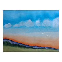 Collines du coucher du soleil