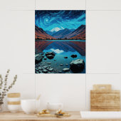 Poster Collines et montagnes de Cumbria, lacs, ciel de Va (Cuisine)