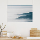 Poster Collines qui disparaissent dans le brouillard (Cuisine)