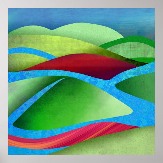 Poster Collines sur glace (Devant)