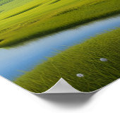 Poster Collines vertes ondoyantes (Coin)