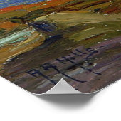 Poster Collines - Vue côtière (Coin)