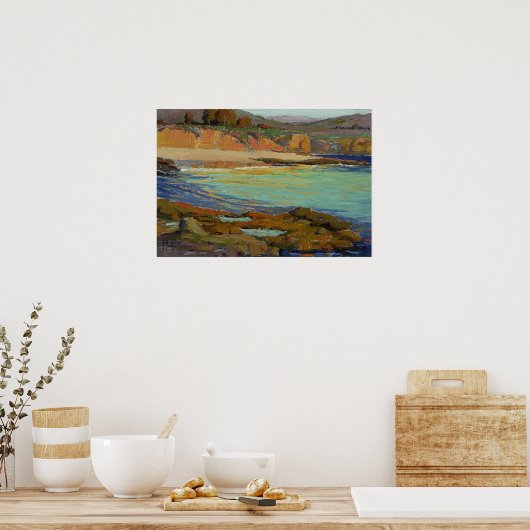 Poster Collines - Vue côtière (Cuisine)