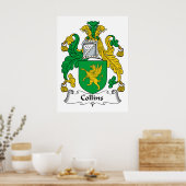 Poster Collins Family Crest (Cuisine)