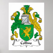 Poster Collins Family Crest (Devant)