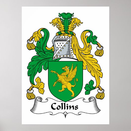 Poster Collins Family Crest (Devant)