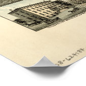 Poster Collinsville Connecticut 1878 Antique Panoramique (Coin)