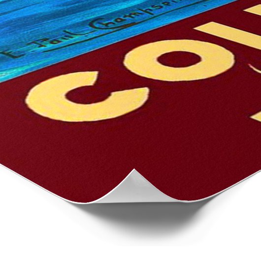 Poster Collioure, Pyrénées, France, Bateaux sur le port, (Coin)