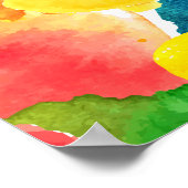 Poster Collision de couleurs 5 (Coin)