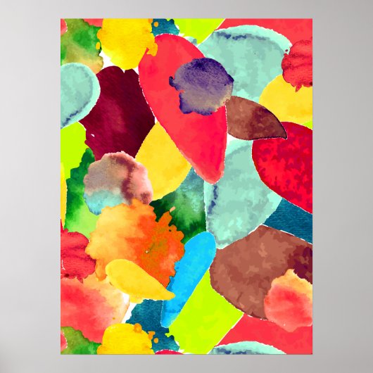 Poster Collision de couleurs 5 (Devant)