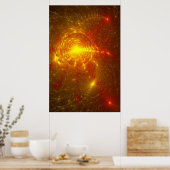 Poster Collisions de particules (Cuisine)