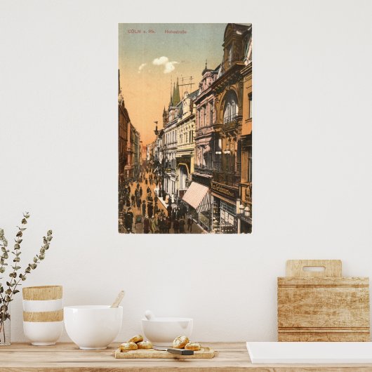 Poster Cöln sur le Rhin - Cologne - Haute route (Cuisine)