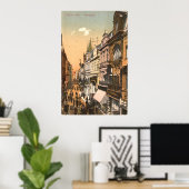 Poster Cöln sur le Rhin - Cologne - Haute route (Bureau à domicile)