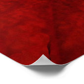Poster Colocasie rouge et noire Abstraite (Coin)