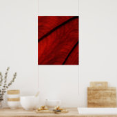 Poster Colocasie rouge et noire Abstraite (Cuisine)