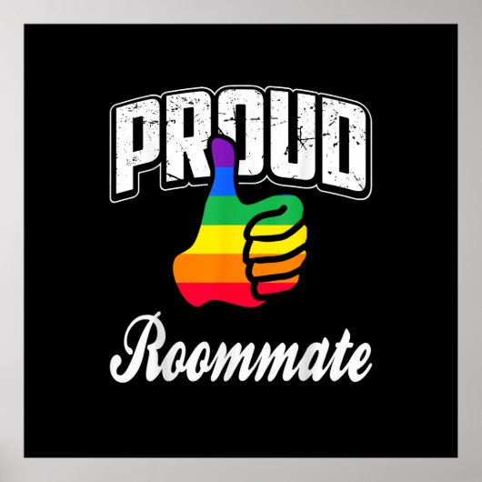 Poster Colocataire Gay Pride (Devant)
