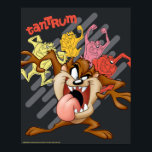 Poster Coloful "Tantrum" TAZ™<br><div class="desc">Check out TAZ™ in this graphic with colorful tantrum poses arranged behind him.</div>