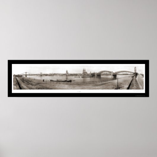 Poster Cologne, Allemagne Photo 1921 (Devant)