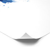 Poster Cologne Allemagne Skyline Blue (Coin)