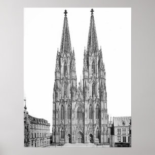 Poster Cologne cathédrale 1911 - Cathédrale de Cologne