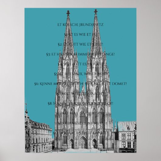 Poster Cologne Cologne Loi fondamentale de Cologne (Devant)