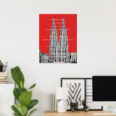 Poster Cologne Cologne Loi fondamentale de Cologne (Bureau à domicile)
