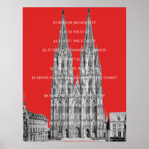 Poster Cologne Cologne Loi fondamentale de Cologne