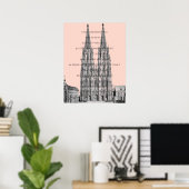 Poster Cologne Cologne Loi fondamentale de Cologne (Bureau à domicile)