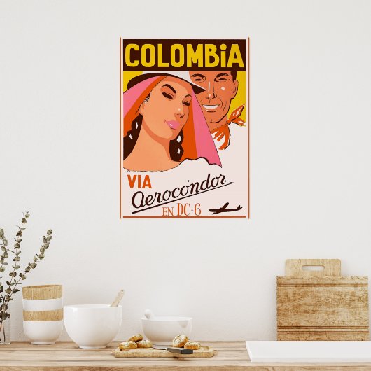 POSTER COLOMBIE (Cuisine)