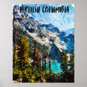 Poster Colombie-Britannique Canada Mountain View
