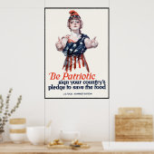 Poster Colombie Vous Invitations À Sauver De La Nourritur (Cuisine)