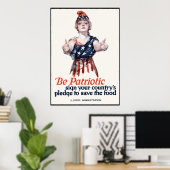 Poster Colombie Vous Invitations À Sauver De La Nourritur (Bureau à domicile)