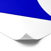 Poster Colon Cancer Bleu Ruban 3 (Coin)