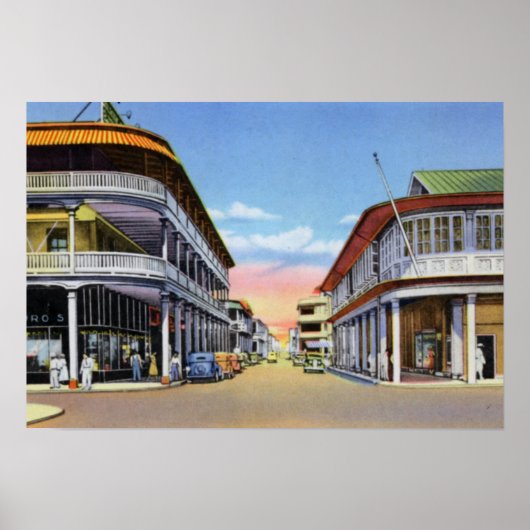 Poster Colon Panama Front Street (Devant)