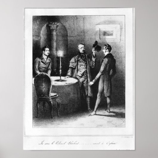 Poster Colonel Chabert, illustration " Le Colonel (Devant)